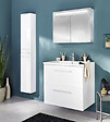 VIF - Colonne de salle de bain MDF - Blanc - H.170xl.16xP.30cm - vignette
