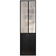 OPTIMUM - Kit deux portes de placard - Acier - Noir - 250x120cm - vignette