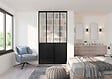 OPTIMUM - Kit deux portes de placard - Acier - Noir - 250x120cm - vignette