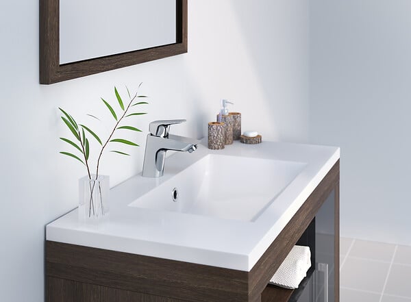 HANSGROHE - Mitigeur bas lavabo laiton MyCube M Chrome 5 L/min - large