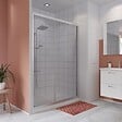 KINDFORD - Porte douche coulissante réversible transparent - vignette