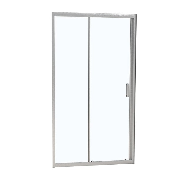 KINDFORD - Porte douche coulissante réversible - l140xH190cm - large