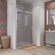 KINDFORD - Porte de douche coulissante - Verre trempé  - l120xH190cm ep6mm - vignette