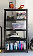 TOOMAX - Etagere en resine - Noir - 5 tablettes - 180x100x40cm - vignette