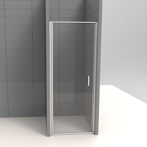 KINDFORD - Porte de douche pivotante verre trempé - L90xH190cm Ep.6mm - large