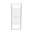 KINDFORD - Porte de douche pivotante verre trempé dépoli - l80xH190cm - vignette