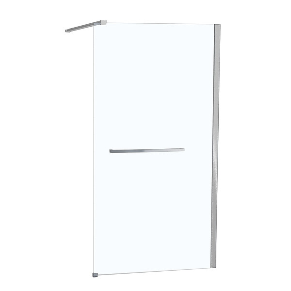 KINDFORD - Paroi de douche à l'italienne transparente - 8mm - 140x200cm - large
