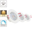 XANLITE - Pack 3 spots LED encastrables orientables - Blanc chaud - 6W - vignette