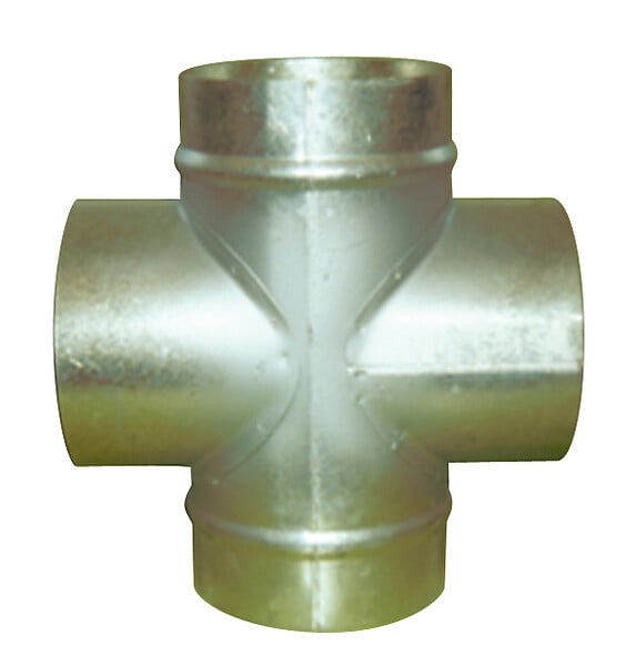 AUTOGYRE - Croix de distribution d'air - Acier galvanisé - 125 mm - large