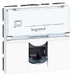 LEGRAND - Prise RJ45 catégorie 6 FTP Mosaic 2 modules - Blanc - vignette
