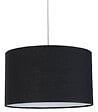 COREP - Suspension cylindrique en coton - Noire - Douille E27 - vignette