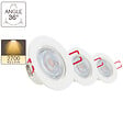 XANLITE - Pack 3 spots LED encastrables orientables - 5,6W - 345lm - vignette