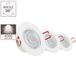 XANLITE - Pack 3 spots LED encastrables orientables - Blanc - 4.5W - vignette