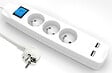 GO/ON - Bloc multiprises avec terre - 3 prises et 2 USB - vignette