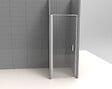 KINDFORD - Porte de douche pivotante verre trempé - L90xH190cm Ep.6mm - vignette