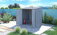 CHALET & JARDIN - Abri de jardin métal SU 2.94 m² - Gris/bois vieilli - vignette