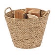 LE MARQUIER - Panier à bûches en jacinthe d'eau - Pipa - Naturel - vignette