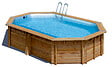 SUNBAY - Piscine bois ovale AURIGA - L.5.51xl.3.51xH.1.19m - vignette