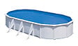 GRE - Piscine ovale acier Fidji - Blanc - L.744xl.399xH.122cm - vignette