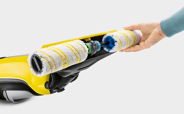 KARCHER - Rouleaux microfibre jaune - Lot de 2 - Compatible FC 5 - large