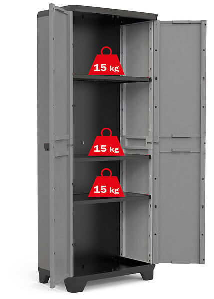 KETER - Armoire haute Stilo - Plastique - 173cm - large