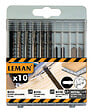 LEMAN - Lot 10 lames scie sauteuse queue T - Acier - Bois et métal - vignette