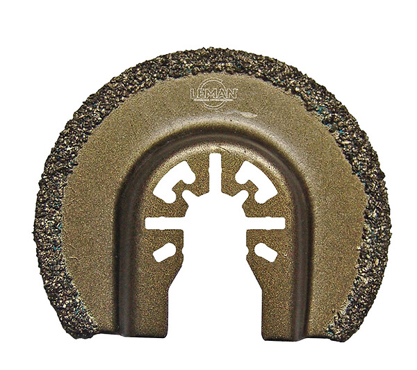 LEMAN - Lame de scie oscillante 1/2 rond carbure - Diam.65mm - large
