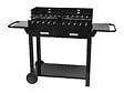 Barbecue charbon bois grilles 134x49.5x93.5cm - vignette