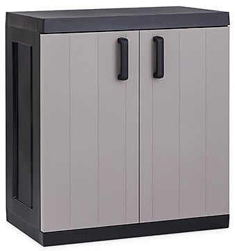 TOOMAX - Armoire basse en resine - Gris et noir - 89x54x96cm - large