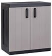 TOOMAX - Armoire basse en resine - Gris et noir - 89x54x96cm - vignette