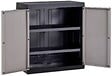 TOOMAX - Armoire basse en resine - Gris et noir - 89x54x96cm - vignette