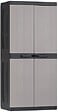 TOOMAX - Armoire haute - Résine - Gris et noir - 89x54x190cm - vignette