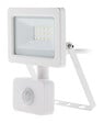 ELEXITY - Projecteur LED avec détecteur blanc - Aluminium - 10W - vignette