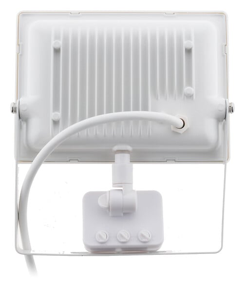 ELEXITY - Projecteur LED aluminium avec détecteur Blanc 30W - large