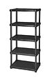 PLASTICA ALTOSELE - Étagère Helios+ - Noir - 5 niveaux - H.188xL.80xP.40cm - vignette