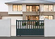 ELSEALU - Portail coulissant alu Mood - Gris 7016 - H.140xL.375cm - vignette