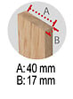 ASTIGARRAGA KIT LINE - Tréteau pliant en pin - 74cm - capacité 400Kg - vignette