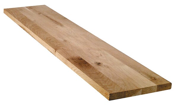 AJ TIMBER - Tablette chêne massif lamellé-collé - L.200xl.30xEp.18cm - large