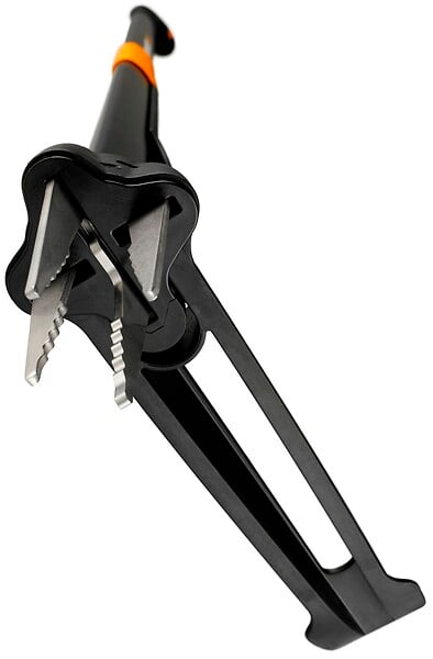 FISKARS - Désherbeur manuel Xact 4 dents - Acier inoxydable - 1 m - large