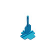 PAVILIFT - Kit autonivelant en T 3 mm - Bleu - 50 pièces - vignette