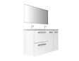 VIF - Double vasque - Résine - Blanc - 120x45cm - vignette