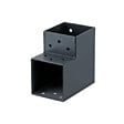 SUKI - Connecteur L poteau 7x7cm acier - Gris - L.150xl.95mm - vignette