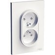 SCHNEIDER ELECTRIC - Prise électrique double 2P+T Odace - Blanc - 16A - vignette