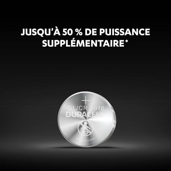 DURACELL - Pile bouton au lithium - Type 2016 - 3V - large