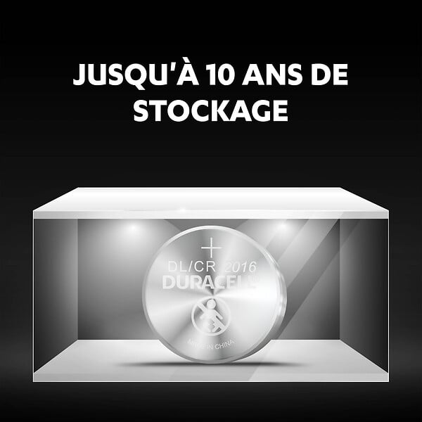 DURACELL - Pile bouton au lithium - Type 2016 - 3V - large