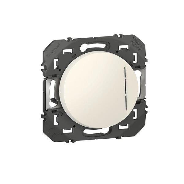 LEGRAND - Poussoir simple avec voyant - Dooxie - Blanc - 6A 250V - large