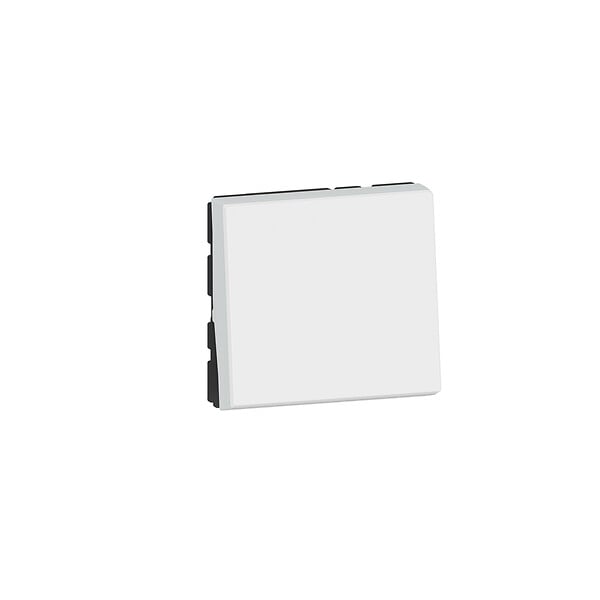 LEGRAND - Poussoir Mosaic Easy-Led 6A 2 modules - Blanc - 250V - large