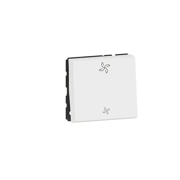 LEGRAND - Commande VMC Mosaic 2 modules Blanc - Interrupteur 10AX - large