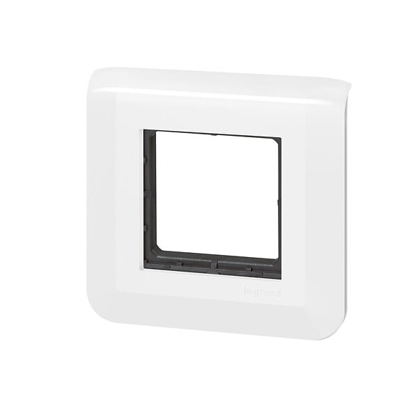 LEGRAND - Plaque Mosaic à vis - Plastique - Blanc - 2 modules - large