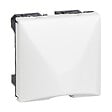 LEGRAND - Sortie de câble Mosaic 2 modules - Blanc - avec serre-câble - vignette